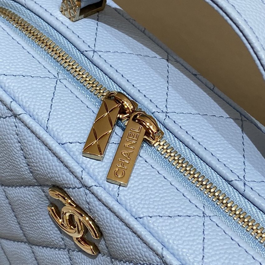 49648_g7 CHANEL 22 Camera Bag Blue - fake chanel camera blue detail 7
