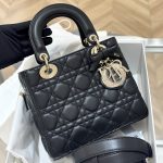 Lady Dior Medium Clone Black Lambskin
