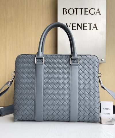 Bottega Slim Intrecciato Briefcase - BV Work Bag Replica
