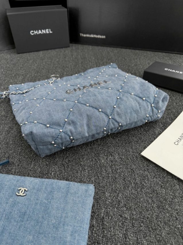 chanel-22-small-handbag-denim-gallery-3 CHANEL 22 Mini Handbag Denim - chanel 22 dupe detail 4