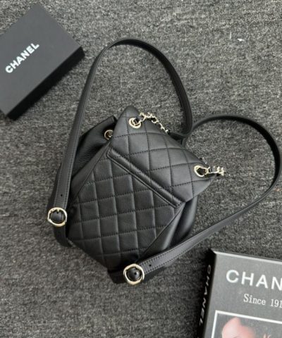 CHANEL 23C Backpack Small Black