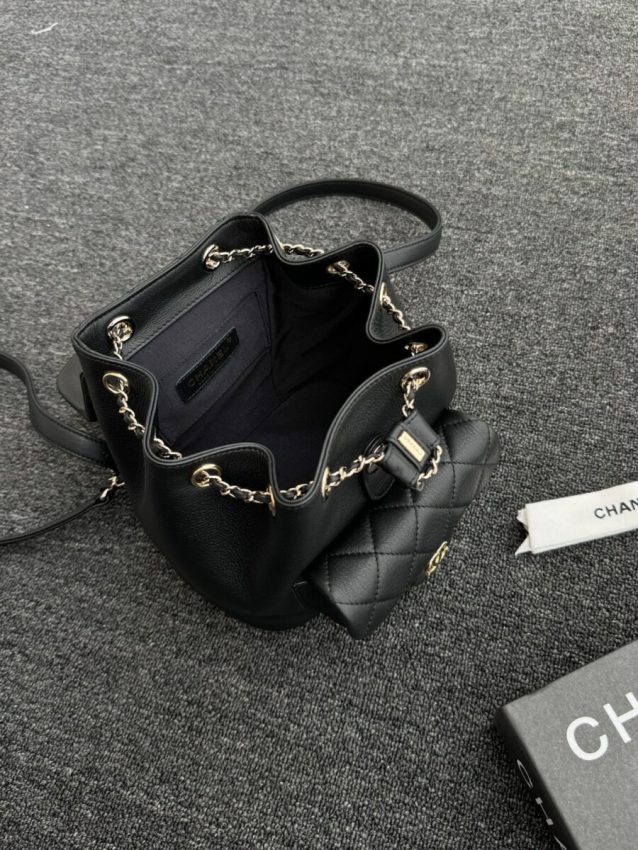 chanel-23c-backpack-small-black-gallery-11 CHANEL 23C Backpack Small Black - chanel backpack dupe detail 30