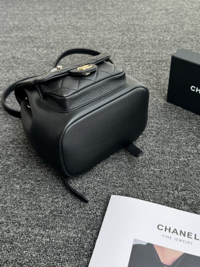 chanel-23c-backpack-small-black-gallery-3 CHANEL 23C Backpack Small Black - chanel backpack dupe detail 6