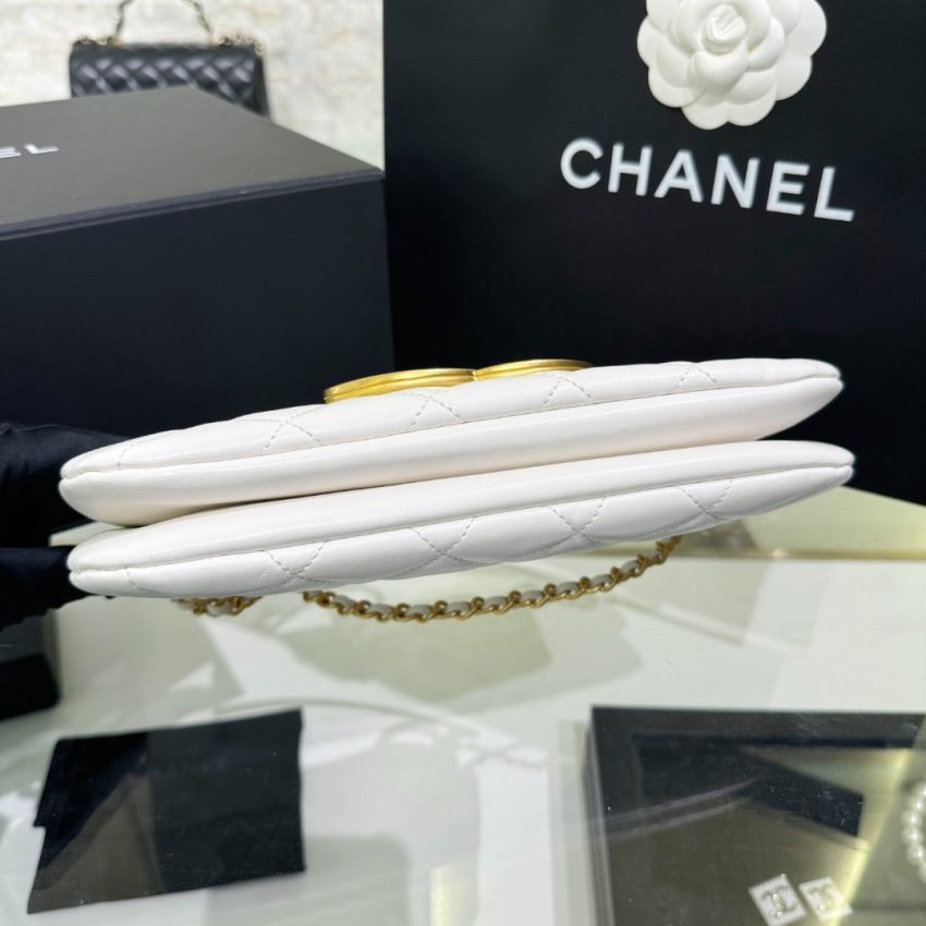 CHANEL 24c Baguette Bag White - chanel baguette replica detail 3