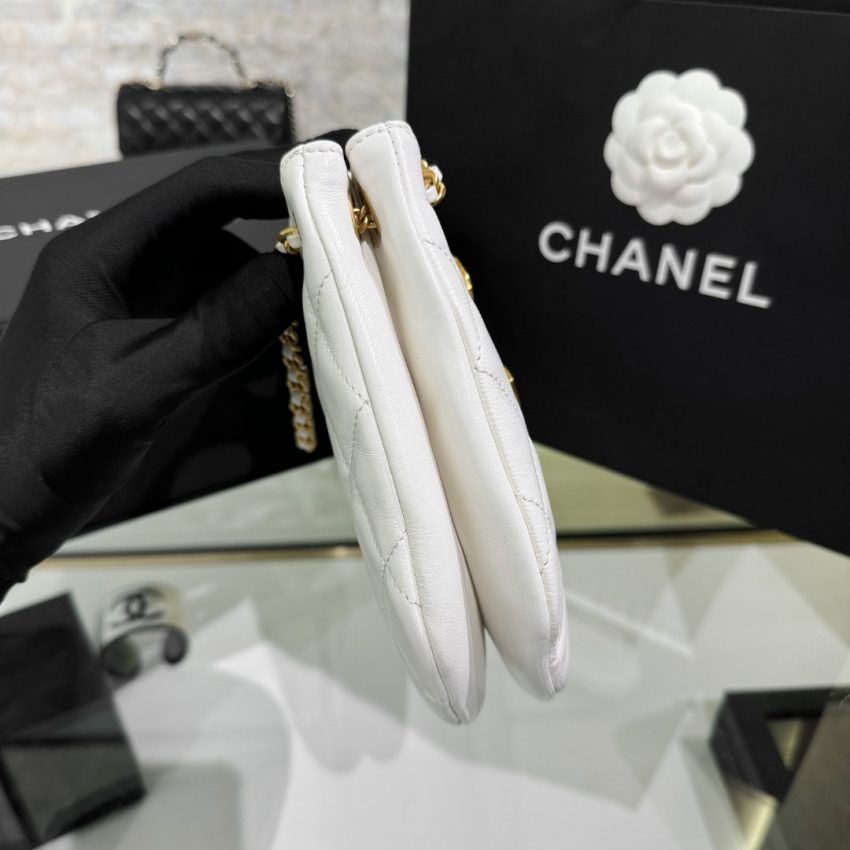 chanel-24c-round-shoulder-bag-white-gallery-3 CHANEL 24c Round Shoulder Bag White - chanel shoulder bag replica detail 4