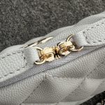 chanel-24p-dumpling-bag-gray-gallery-3 CHANEL 24p Dumpling Bag Gray - chanel dumpling bag replica detail 4