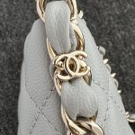 chanel-24p-dumpling-bag-gray-gallery-7 CHANEL 24p Dumpling Bag Gray - chanel dumpling bag replica detail 12