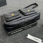 chanel-24p-postman-bag-small-black-gallery-3 CHANEL 24p Postman Bag Small Black - fake chanel postman bag detail 4