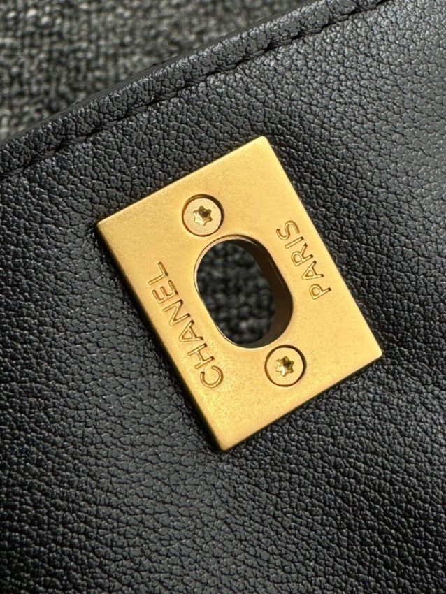 chanel-24p-postman-bag-small-black-gallery-4 CHANEL 24p Postman Bag Small Black - fake chanel postman bag detail 6