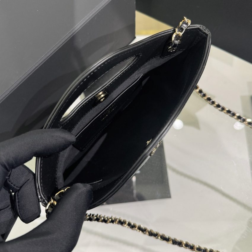CHANEL 24s Mini Horizontal Black - chanel horizontal black replica detail 21