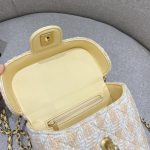 CHANEL Tweed Handle Crush Small Apricot - chanel tweed bag dupe detail 10