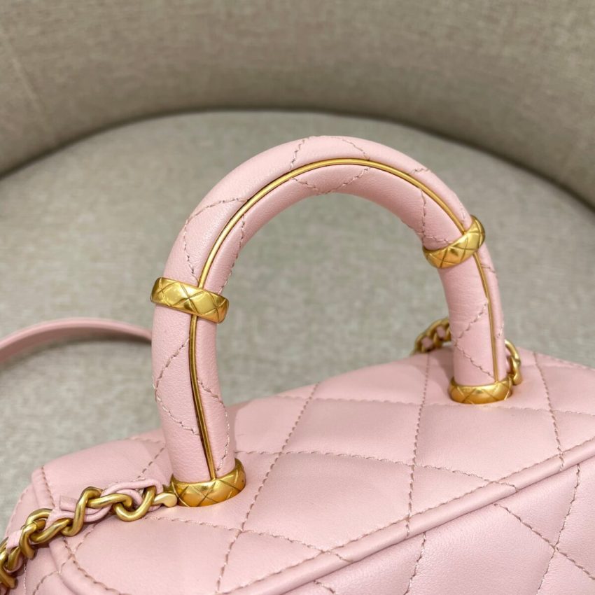 chanel-tweed-handle-crush-small-pink-gallery-4 CHANEL Tweed Handle Crush Small Pink - fake chanel tweed bag detail 6