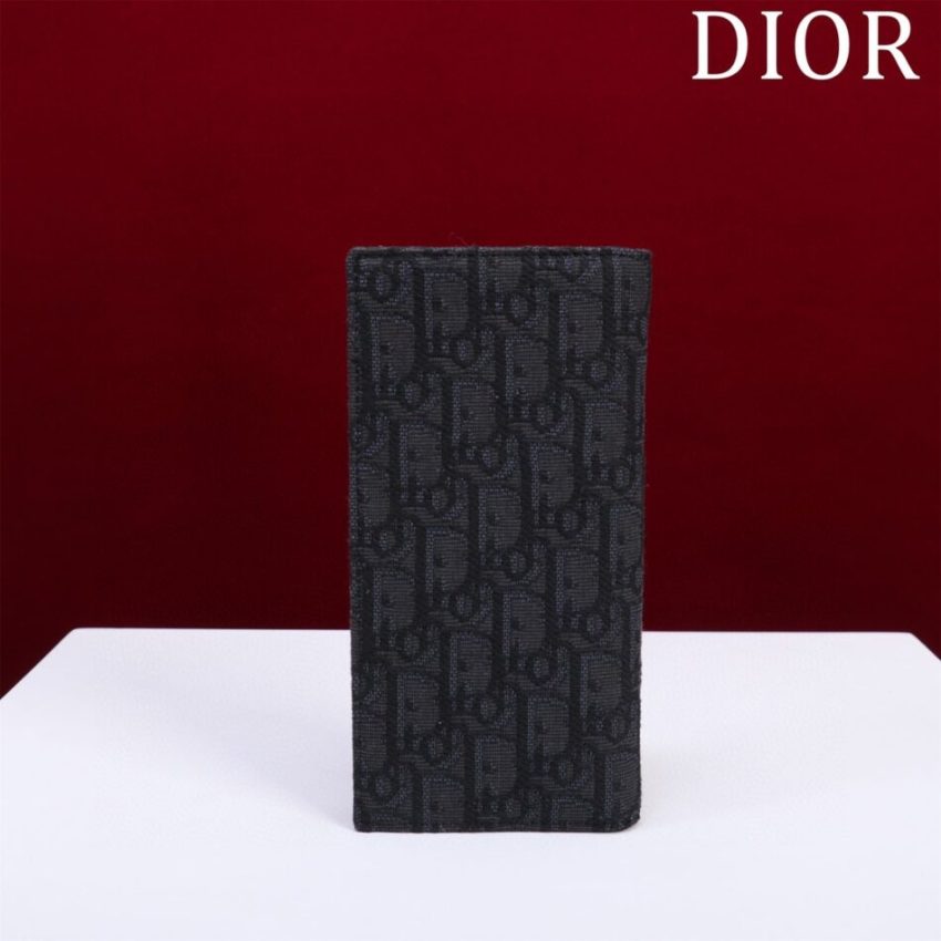 dior-long-jacquard-wallet-black-gallery-1