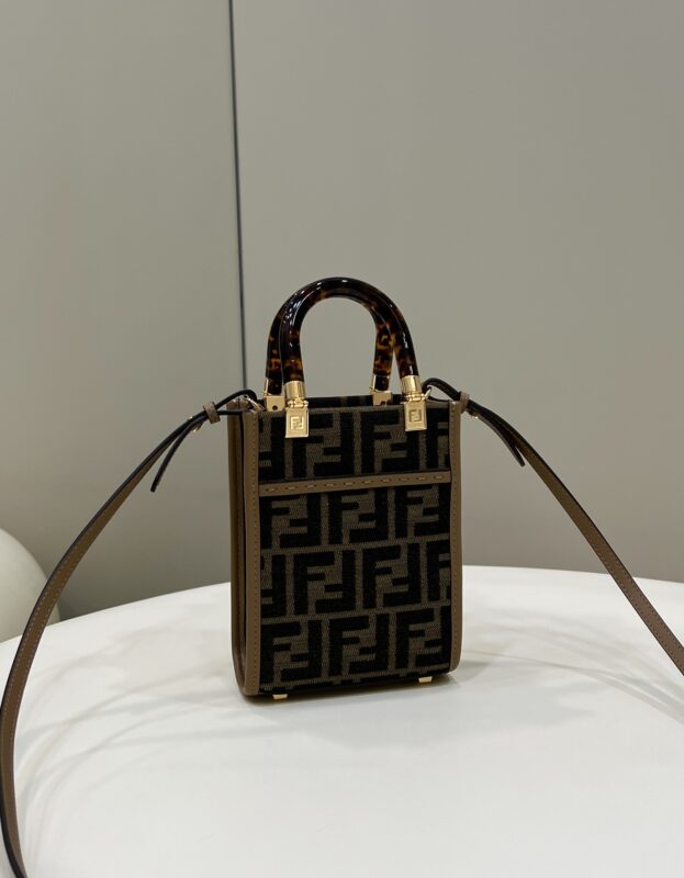 fendi-mini-tote-brown-canvas-gallery-1