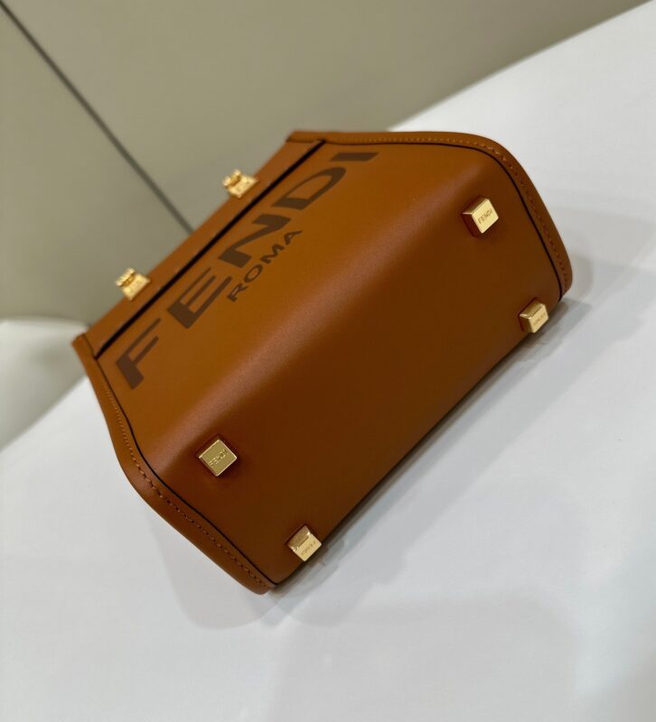 fendi-mini-tote-brown-gallery-3
