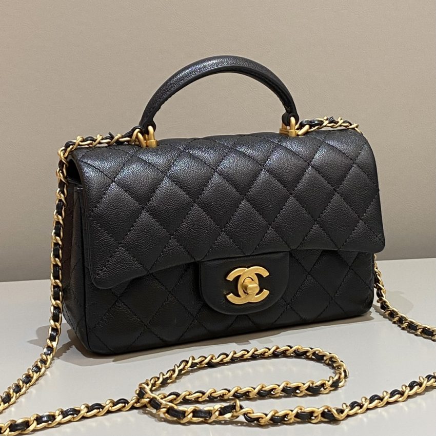 g1-18 CHANEL CF Handle Black - chanel cf handle black replica detail 1