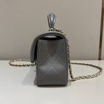 g1-20 CHANEL CF 20 cm With Handle Beige - chanel classic flap handle beige dupe detail 1
