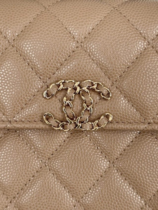 g1-33 CHANEL 23P Kelly Handle Milk Tea - chanel kelly milk tea dupe detail 1