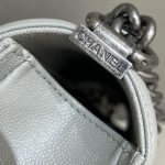 g1-8 CHANEL Le Boy Grey Silver - chanel boy grey silver replica detail 1