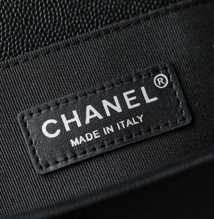CHANEL Le Boy Black Small - fake chanel boy small detail 2