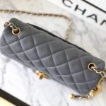 g3-13 CHANEL CF 20cm Golden Ball Grey - fake chanel golden ball grey detail 3