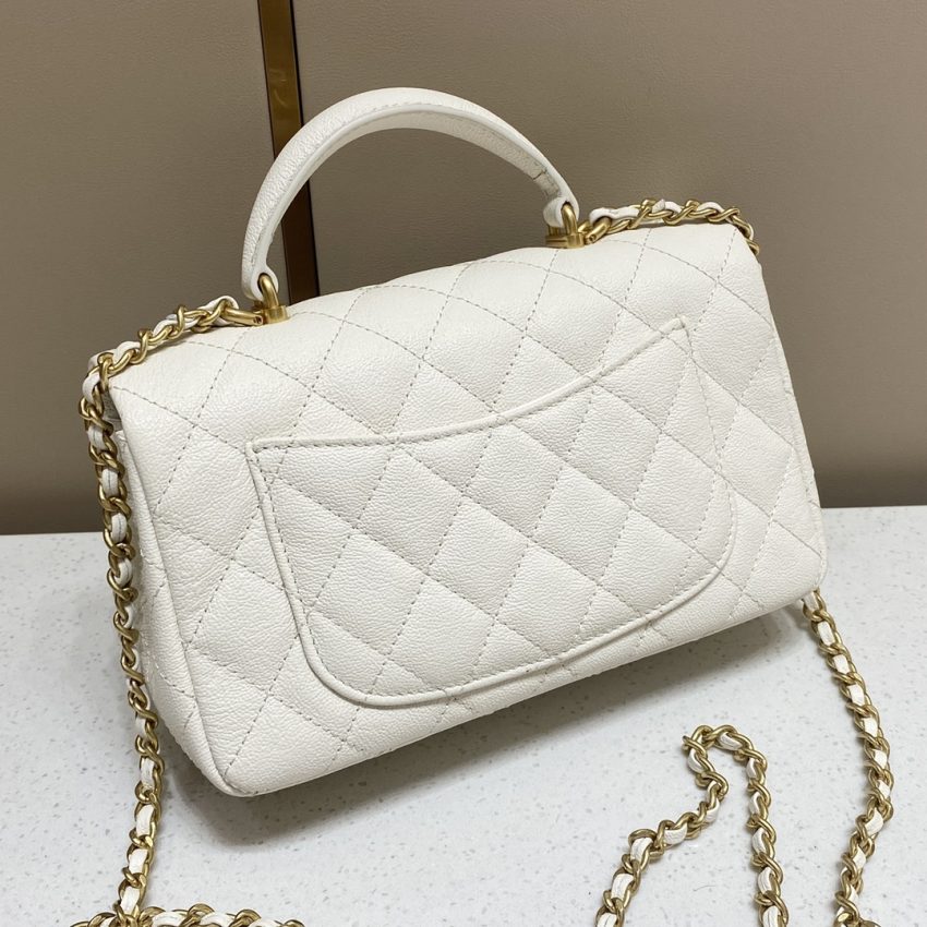 CHANEL CF Handle White - fake chanel cf handle white detail 3