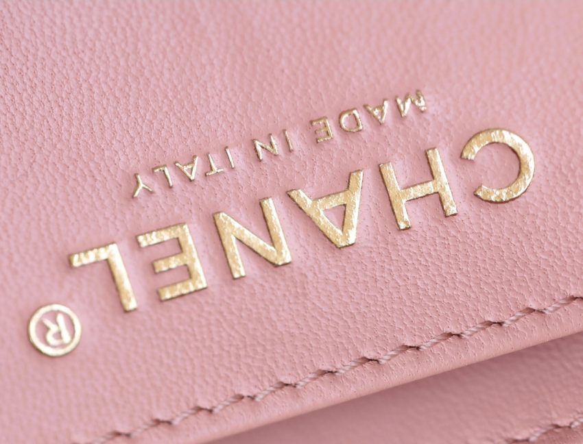 g4-14 CHANEL CF 17cm Golden Ball Pink - chanel golden ball pink dupe detail 4