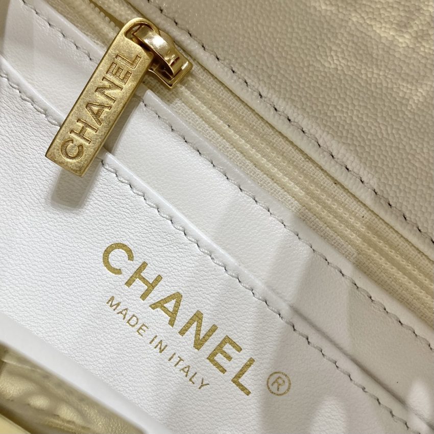 CHANEL CF Handle White - fake chanel cf handle white detail 4