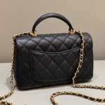 g4-23 CHANEL CF 20 cm Handle Black - chanel classic handle black dupe detail 4