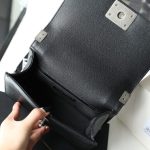 CHANEL Le Boy Black Small - fake chanel boy small detail 4