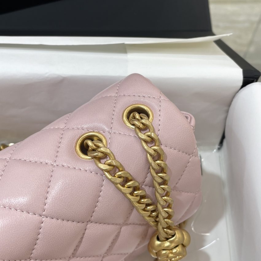g5-10 CHANEL 23S Camellia Square Pink - fake chanel camellia pink detail 5