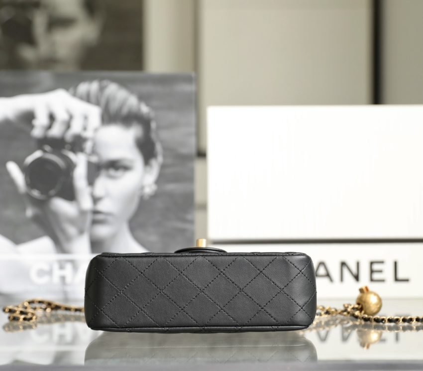 CHANEL CF 17cm Golden Ball Black - chanel golden ball black replica detail 5