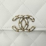 CHANEL 23P Kelly Handle White - fake chanel kelly white detail 5