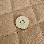 g5-33 CHANEL 23P Kelly Handle Milk Tea - chanel kelly milk tea dupe detail 5