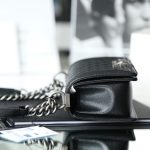 CHANEL Le Boy Black Small - fake chanel boy small detail 5