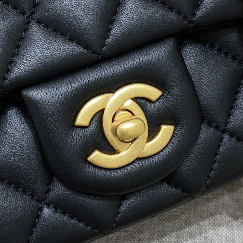 g6-15 CHANEL 23S Camellia Square Black - chanel camellia square black dupe detail 6
