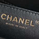 g6-22 CHANEL CF 19 cm Handle Black - chanel mini flap handle black replica detail 6