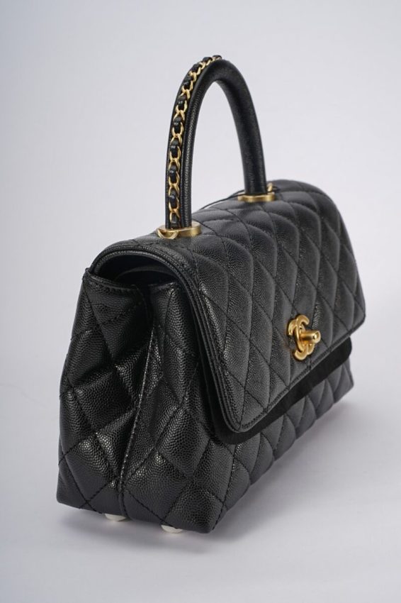 g6-3 CHANEL 23P Coco Black - fake chanel coco black detail 6