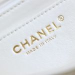 g7-17 CHANEL CF 20 cm Handle White - fake chanel flap handle white detail 7