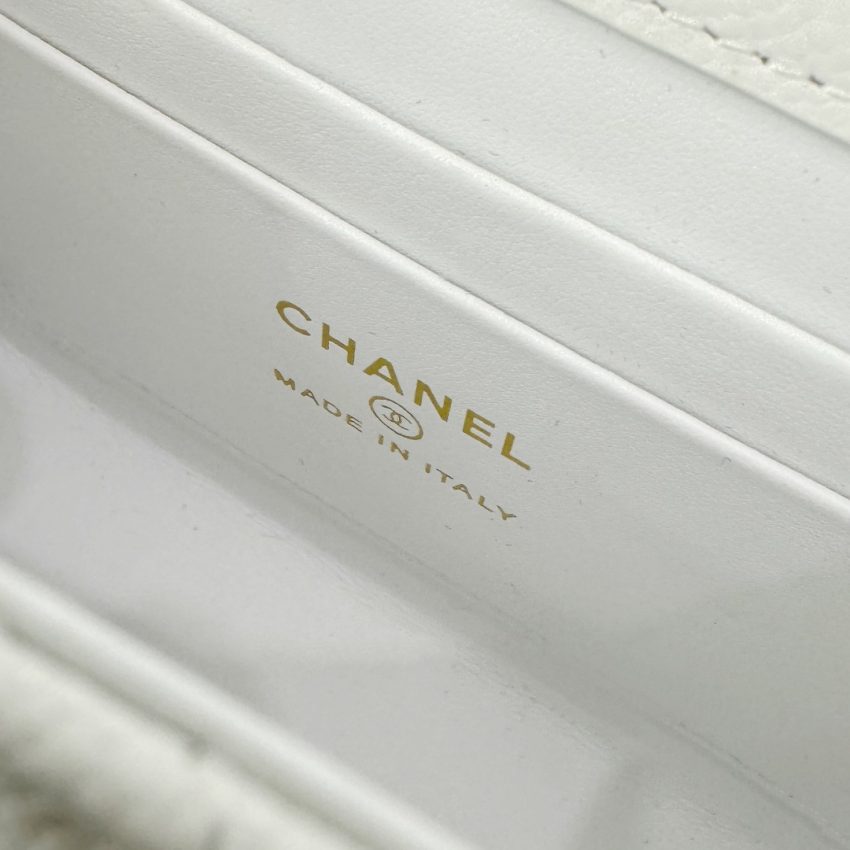 CHANEL 23P Kelly Handle White - fake chanel kelly white detail 7
