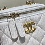 g8-12 CHANEL 23P Heart Lipstick Bag White - fake chanel heart lipstick white detail 8