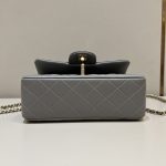 g8-9 CHANEL CF 20 cm With Handle Beige - chanel classic flap handle beige dupe detail 8