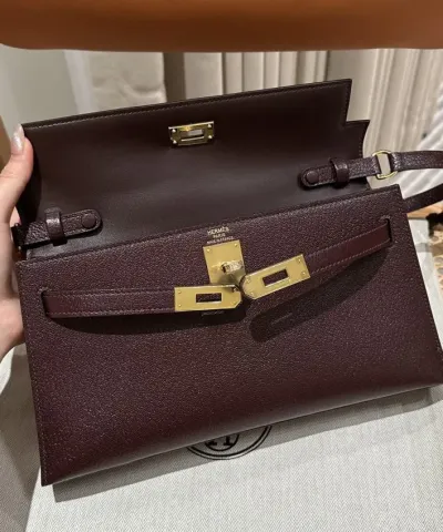 Replica Hermès Kelly Rouge Box Silver