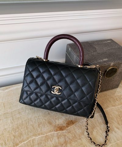 CHANEL 23P Coco Lézard Manche