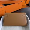 Replica Hermès Kelly Elan Brown Silver - premium superclone handbag