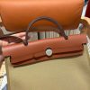 Fake Hermès Herbag 31Cm Brown Canvas - affordable luxury replica bag