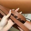 Fake Hermès Herbag 31Cm Brown Canvas - premium superclone handbag