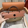 Fake Hermès Herbag 31Cm Brown Canvas - high-end replica designer purse