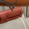 Fake Hermès Herbag 31Cm Beige Red - 1:1 premium replica handbag