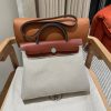 Fake Hermès Herbag 31Cm Beige Red - high-end replica designer purse